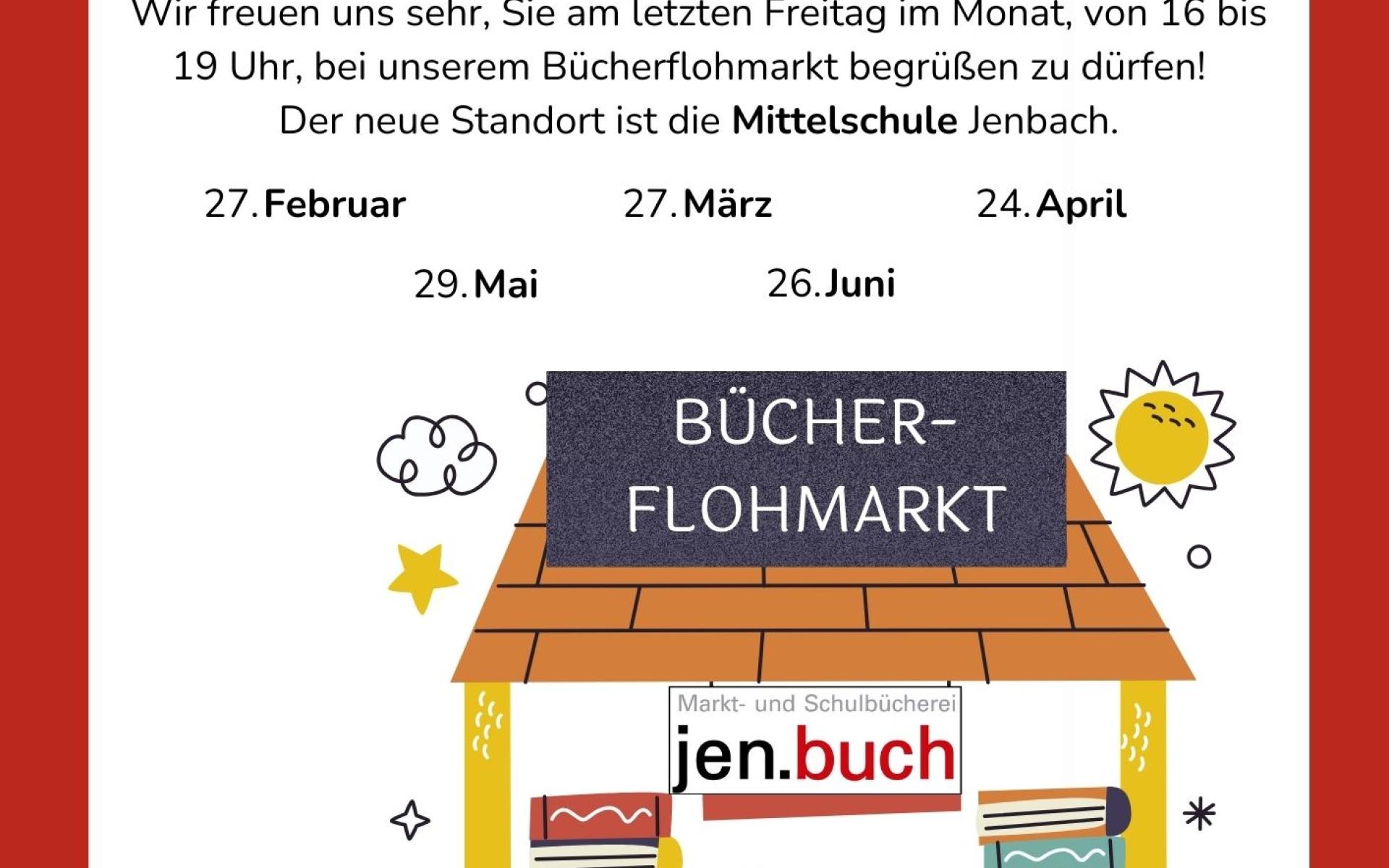 Plakat Bücherflohmarkt